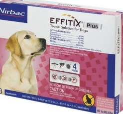 Effitix Plus for Large Dogs, 45-88.9 lbs, 3 Doses