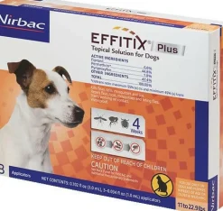 Effitix Plus for Small Dogs, 11-22.9 lbs, 3 Doses