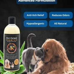 E3 K9 Aloe & Oatmeal Shampoo for Dogs (16 oz)