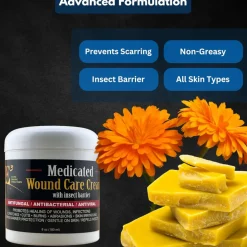 E3 Medicated Wound Cream with Insect Barrier for Horses (6 oz)