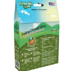 Emerald Pet Feline Dental Stixx with Catnip & Pumpkin Dental Cat Treats (3.6 oz)