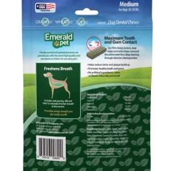 Emerald Pet Fresh Smileezz Grain-Free Medium Dental Dog Treats