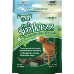 Emerald Pet Fresh Smileezz Grain-Free Small Dental Dog Treats