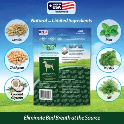 Emerald Pet Fresh Smileezz Grain-Free Small Dental Dog Treats