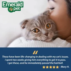 Emerald Pet Hairball Support Grain-Free Cat Soft Chews, 2.5-oz