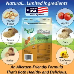 Emerald Pet Little Chewzzies Peanut Butter Recipe Dog Treats, 5-oz