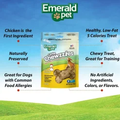 Emerald Pet Little Chewzzies Chicken Recipe Dog Treats, 5-oz