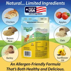 Emerald Pet Little Chewzzies Chicken Recipe Dog Treats, 5-oz