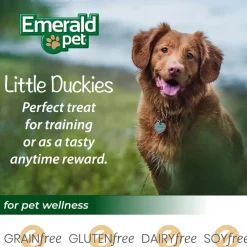 Emerald Pet Little Duckies Grain-Free with Duck & Pumpkin Dog Treats, 5-oz