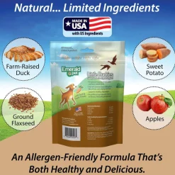 Emerald Pet Little Duckies Grain-Free with Duck & Sweet Potato Dog Treats, 5-oz