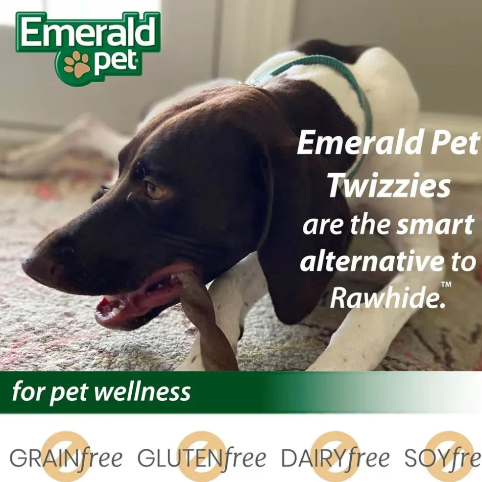 Emerald Pet Turducky Twizzies Grain-Free Dog Treats, 6 count