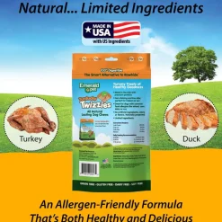 Emerald Pet Turducky Twizzies Grain-Free Dog Treats, 6 count