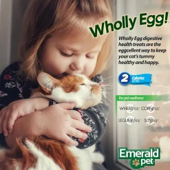 Emerald Pet Wholly Egg Recipe with Salmon Cat Treats, 2.5-oz