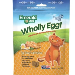 Emerald Pet Wholly Egg Recipe with Chicken Cat Treats, 2.5-oz