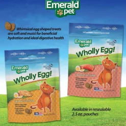 Emerald Pet Wholly Egg Recipe with Chicken Cat Treats, 2.5-oz