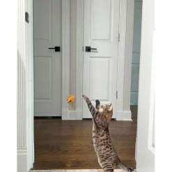 Ethical A-Doorable Bounce Real Fur Mouse Toy For Cats, assorted colors