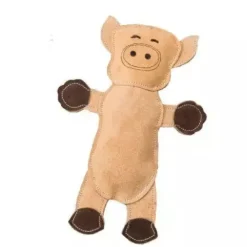 Ethical Dura-Fuse Leather Barnyard Toy For Dogs, assorted characters (11