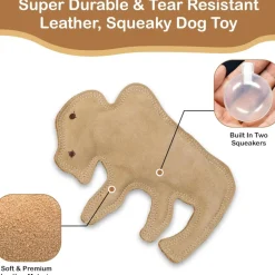 Ethical Dura-Fuse Leather Buffalo Toy For Dogs