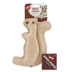 Ethical Dura-Fuse Leather Jute Squirrel Toy For Dogs