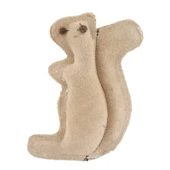 Ethical Dura-Fuse Leather Jute Squirrel Toy For Dogs