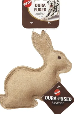 Ethical Dura-Fuse Leather Rabbit Dog Toy