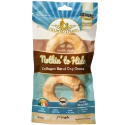 Ethical Fieldcrest Farms Nothing To Hide Bagel Beef Treats For Dog, 2-count
