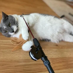 Ethical Fishing Rod N Reel Kitty Teaser Toy For Cats