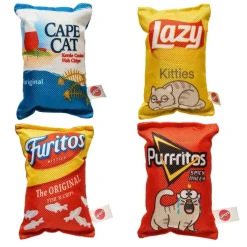 Ethical Fun Food Kitty Chips Cat Toy, Assorted Colors, Each