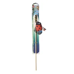 Ethical Love the Earth Insect Teaser Wand Toy For Cats, Assorted Characters