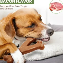 Ethical Pet Bam-bones Bacon Flavored Wish Bone for Dogs