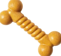 Ethical Pet Bam-Bones Twist Bone Peanut Butter Flavored Dog Chew Toy, 5