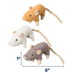 Ethical Pet Helen Mouse Cat Toy, Assorted Colors, Each
