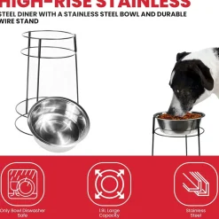 Ethical Pet Hi-Rise Single Diner 2-QT