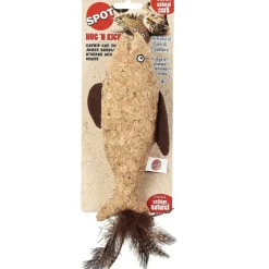 Ethical Pet Hug'N Kick Corkies & Nip Cat Toy, Color Varies, 8"