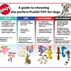 Ethical Pet Skinneeez Big Bite Bear Stuffing-Free Plush Dog Toy, assorted colors (17