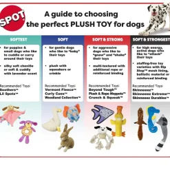 Ethical Pet Skinneeez Crinklers Bird Stuffing-Free Squeaky Plush Dog Toy, Assorted