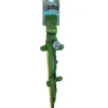 Ethical Pet Skinneeez Extreme 3-Squeaker Stuffing-Free Green Crocodile Toy for Dogs (25")