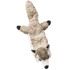 Ethical Pet Skinneeez Extreme Quilted Stuffing-Free Raccoon Toy for Dogs