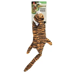 Ethical Pet Skinneeez Jungle Series Jungle Cat Stuffing-Free Toy for Dogs, assorted colors (Mini 14