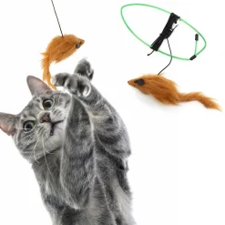 Ethical Pet Spot A-Door-Able Bouncing Mouse Catnip Toy, Assorted
