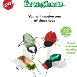 Ethical Pet Spot Buzzing Insects Cat Toy 5", Assorted Colors