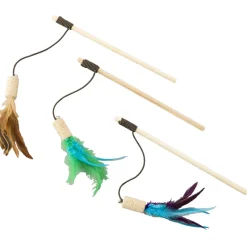 Ethical Pet Spot Cat-Bernet Cork Teaser Wand Cat Toy, Assorted, 36