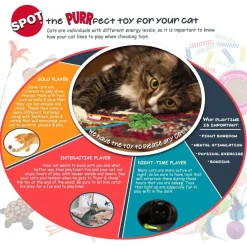 Ethical Pet Spot Cat-Bernet Cork Teaser Wand Cat Toy, Assorted, 36