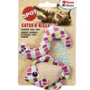 Ethical Pet Spot Catch N Release Cat Toy with Catnip, Assorted Figures, 2-count