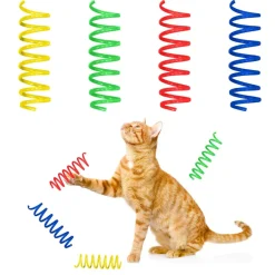 Ethical Pet Spot Colorful Springs Catnip Toy Thin, Assorted, 3", 10-count