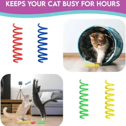 Ethical Pet Spot Colorful Springs Catnip Toy Thin, Assorted, 3