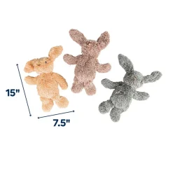 Ethical Pet Spot Cuddle Bunnies Dog Toy, Color Varies, 13", 1-count