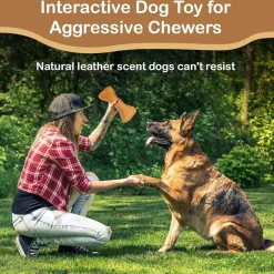 Ethical Pet Spot Dura-Fused Leather Bone Dog Toy, 9