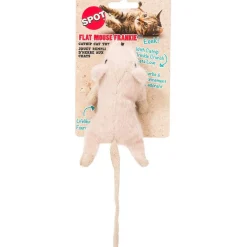 Ethical Pet Spot Flat Mouse Frankie Cat Toy, Color Varies, 5.5"