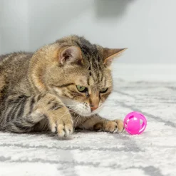 Ethical Pet Spot Slotted Balls Cat Toy Multi-Color, 4-count